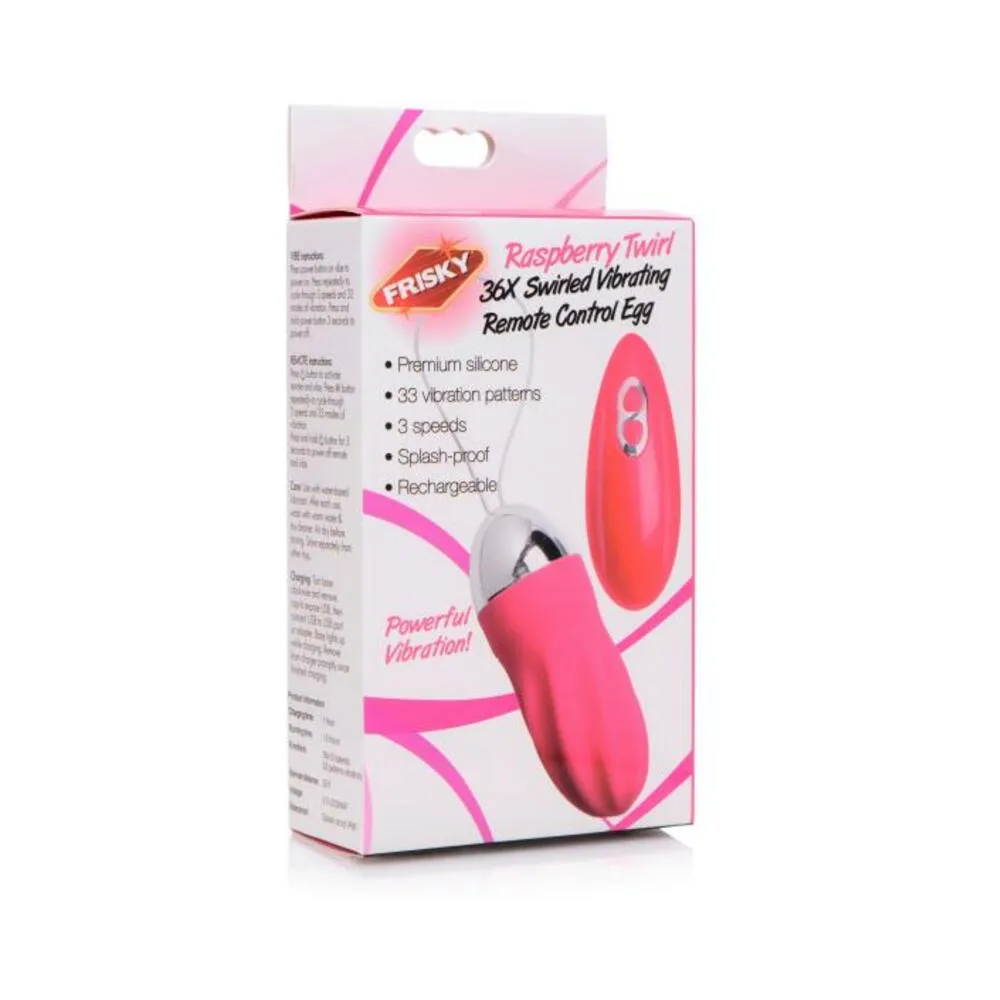 36x Swirled Vibrating Remote Control Egg