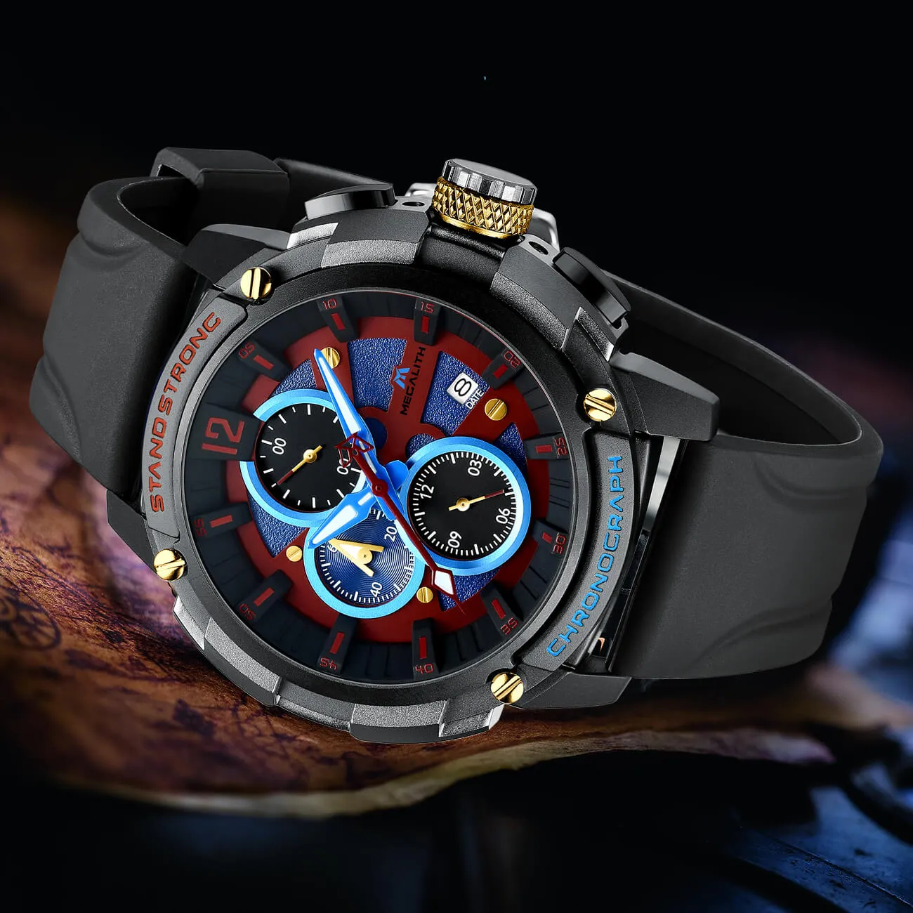 8231M | Quartz Men Watch | Rubber Band