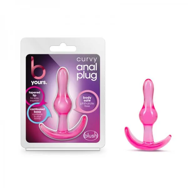 B Yours Curvy Anal Plug Pink