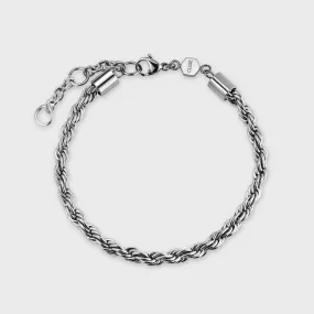 Essentielle Rope Bracelet Silver Colour