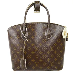 LOUIS VUITTON LOCKIT HAND TOTE BAG SHINY MONOGRAM M40597 61205