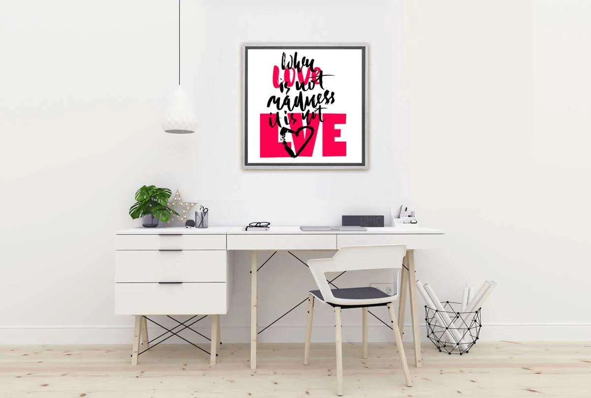 Love is Madness | Canvas Wall Art Print