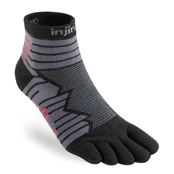 Men's Ultra Run injinji mini-crew Onyx / Cobalt