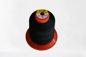 Serafil Threads - Black (Color Code: 4000 - 450meter Size #15) - Threads for Shoes, Leather, Canvas and Upholstery Sewing