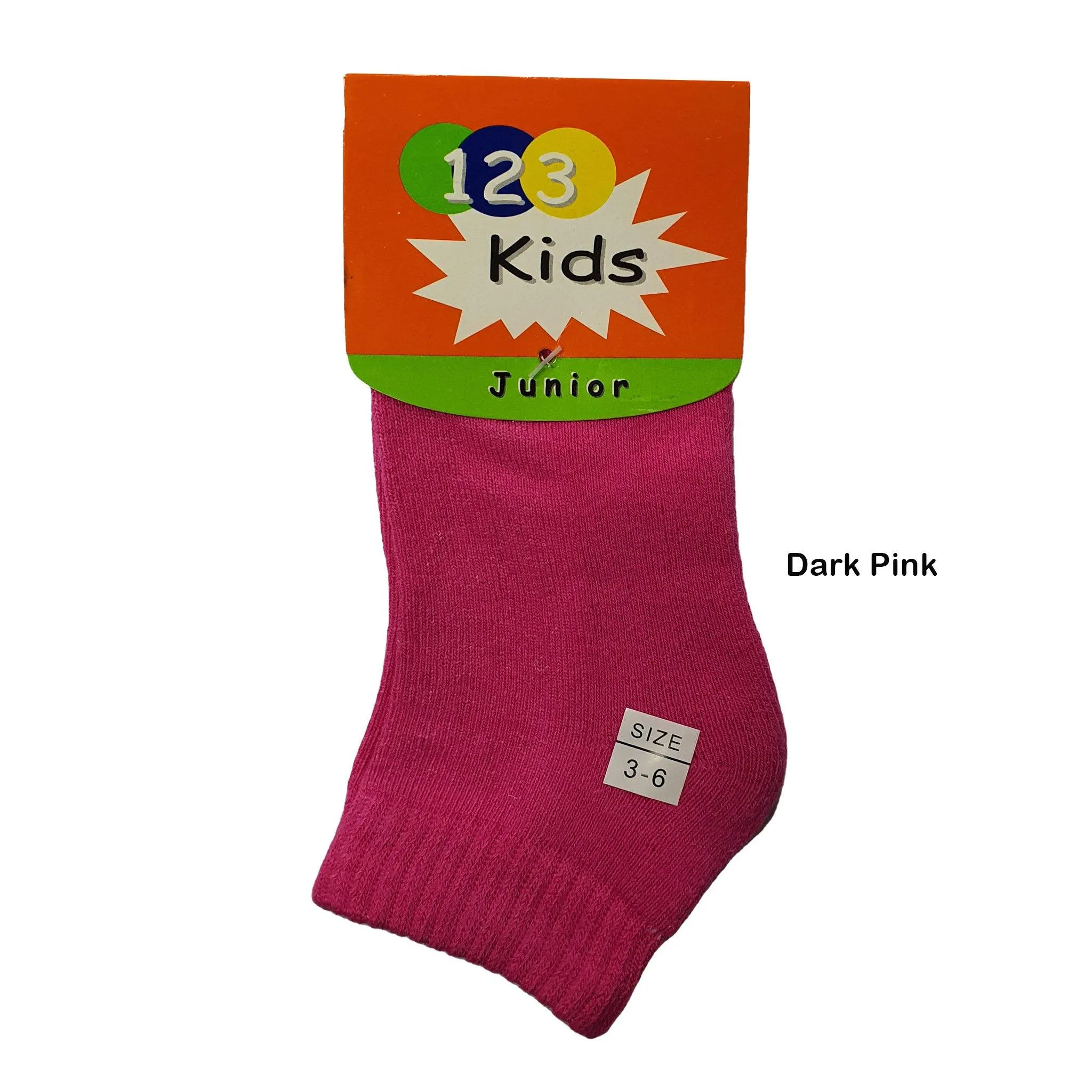 Stock Clearance! Padded Quarter Cushioned Socks for Kids