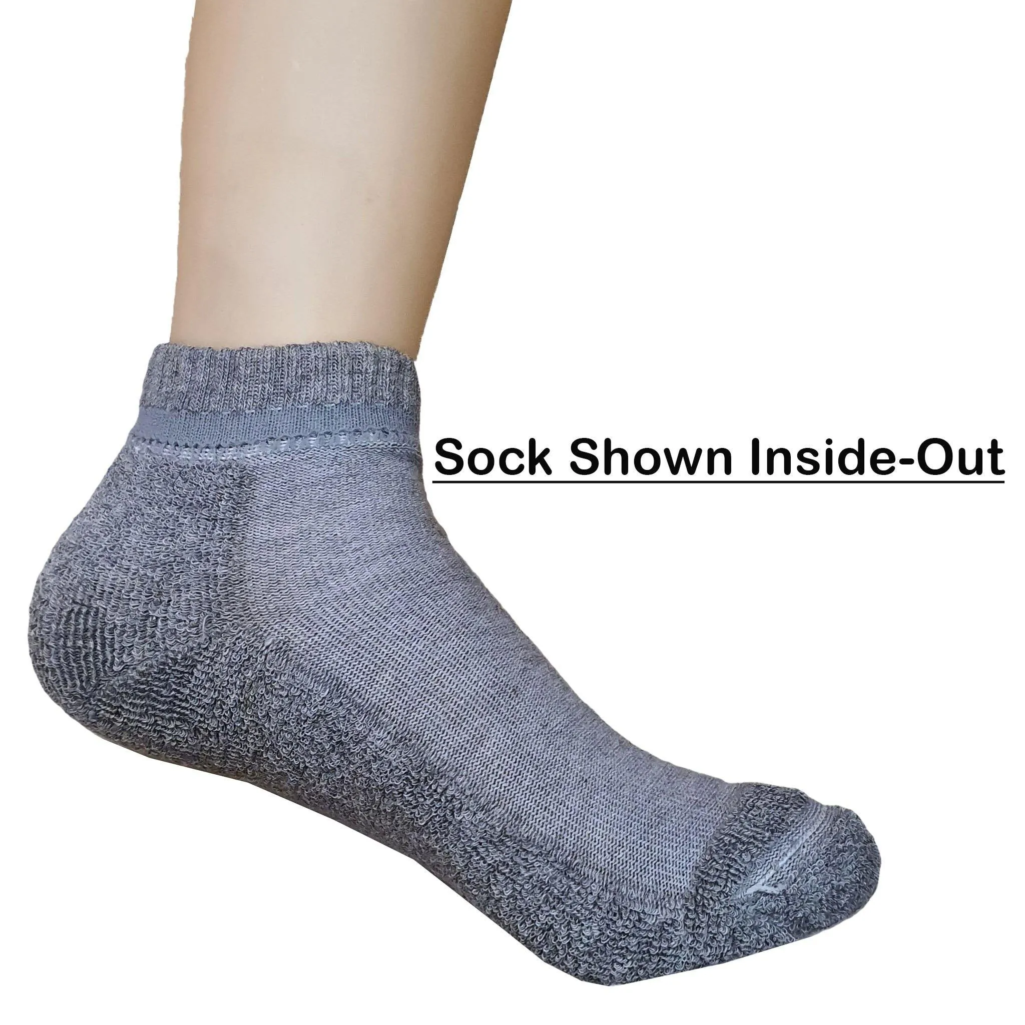 Stock Clearance! Padded Quarter Cushioned Socks for Kids